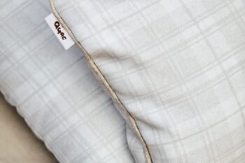 Funda de Cojín Cuadros Beige