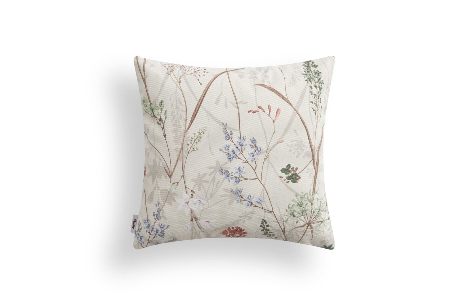 Cojin flores burdeos