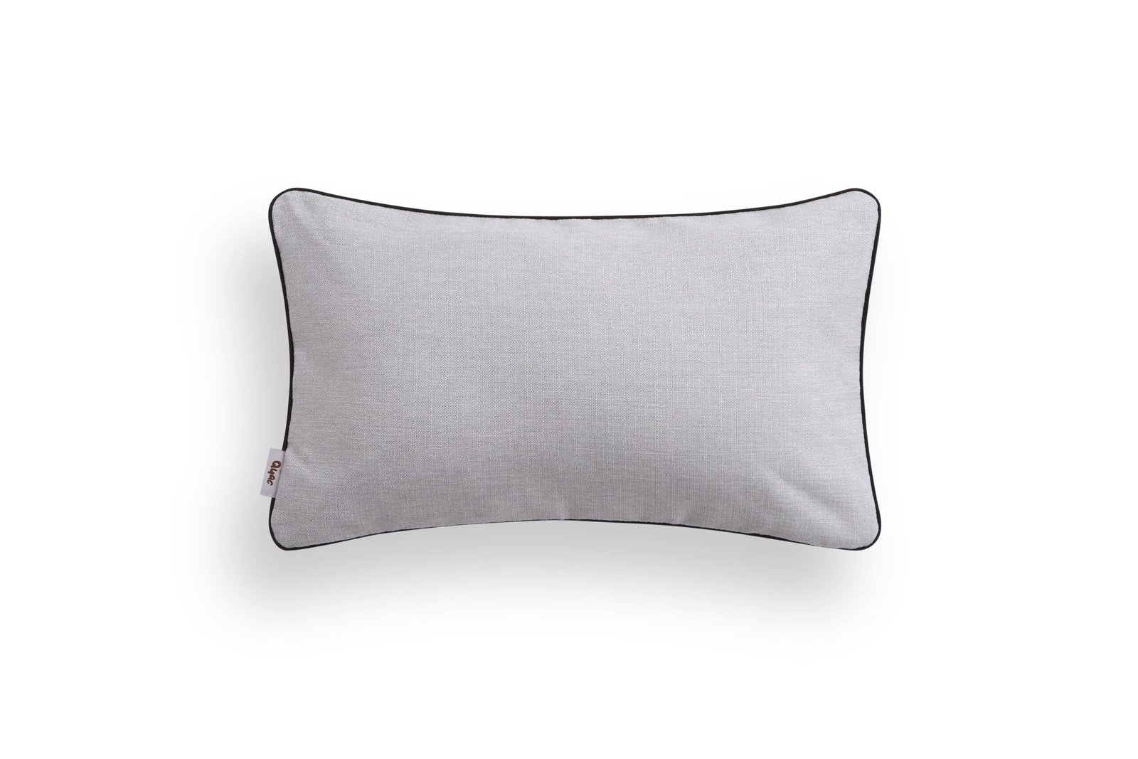 Cojin gris cordon negro