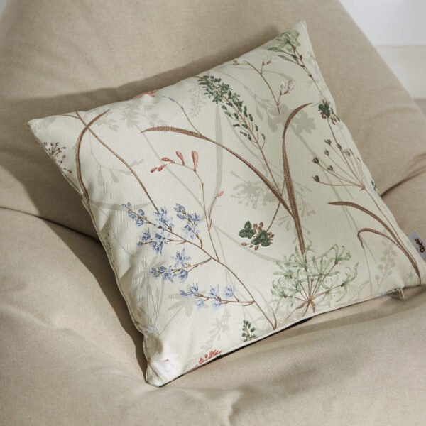 Funda de Cojín Flores Burdeos