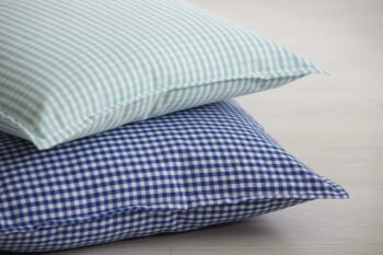 Funda de Cojín Vichy Azul