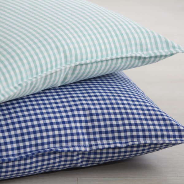 Funda de Cojín Vichy Azul